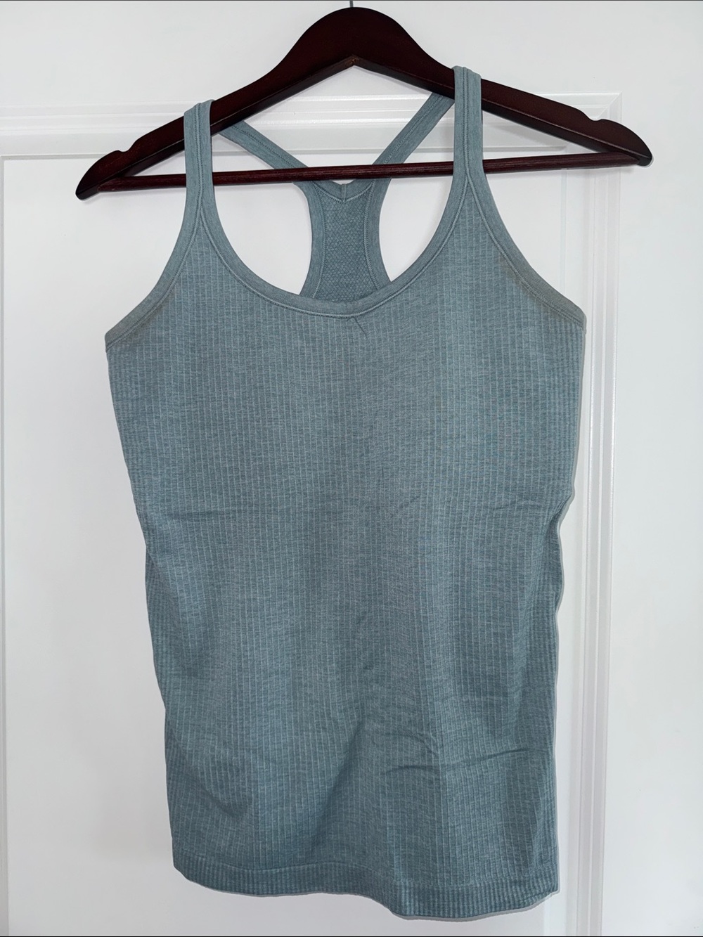 lululemon athletica Ribbed Racerback Tank - Dusty Teal (Ebb to street)